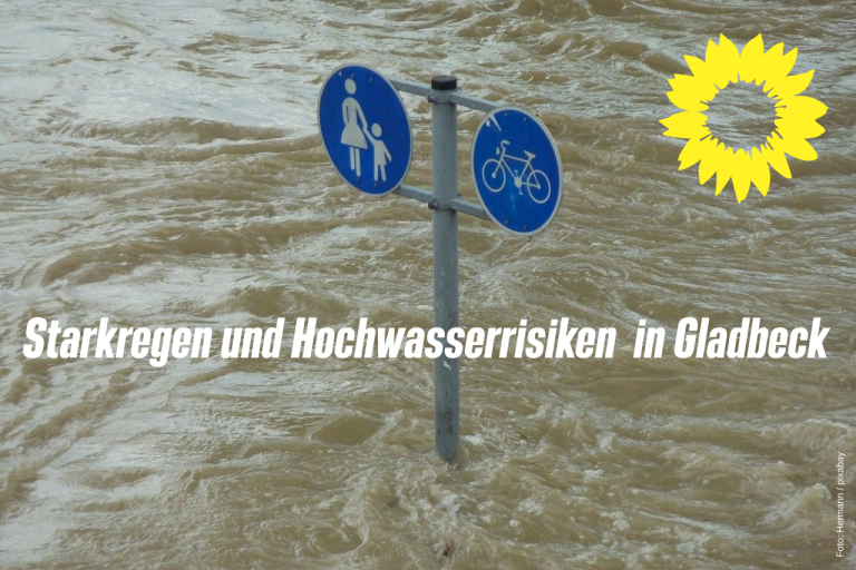 Starkregen und Hochwasserrisiken in Gladbeck